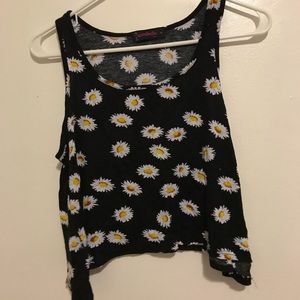 Daisy cropped tank top